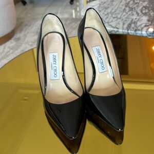 Patent leather heels